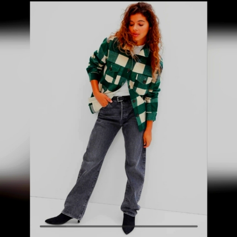 GAP Plaid Shirt Jacket Size XXL